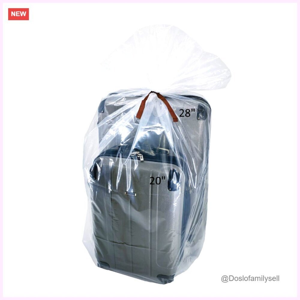 Extra Large Clear Polyethylene Storage Bags 40x60 Inches 5 Count